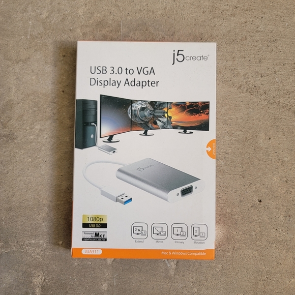 J5 Create USB 3.0 to VGA Display Adapter | New in Box - Picture 7 of 8